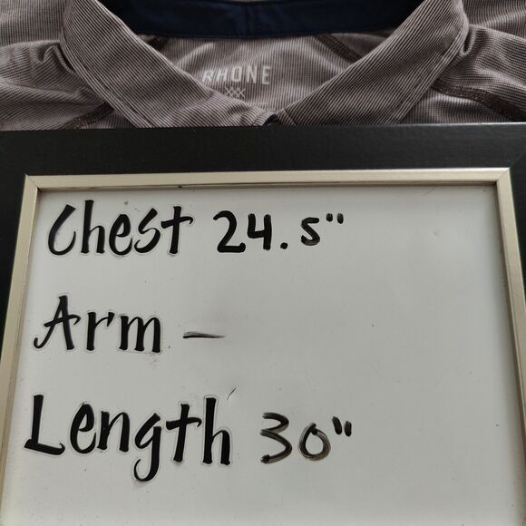 Rhone Delta Pique Polo Shirt Mens XXL Red Short Sleeve Stretch Commuter Preppy - Picture 8 of 8